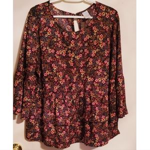 Floral Tiered Blouse